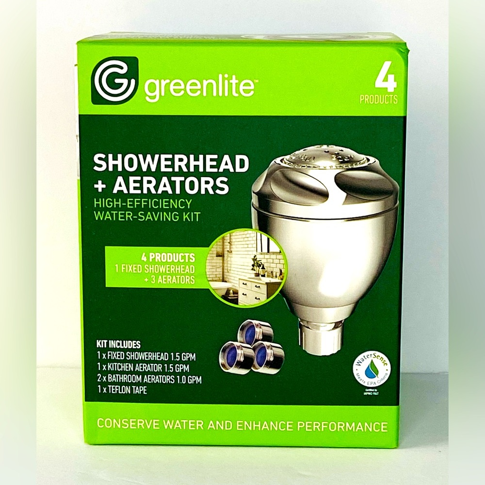 Greenlite Showerhead and Aerators Kit